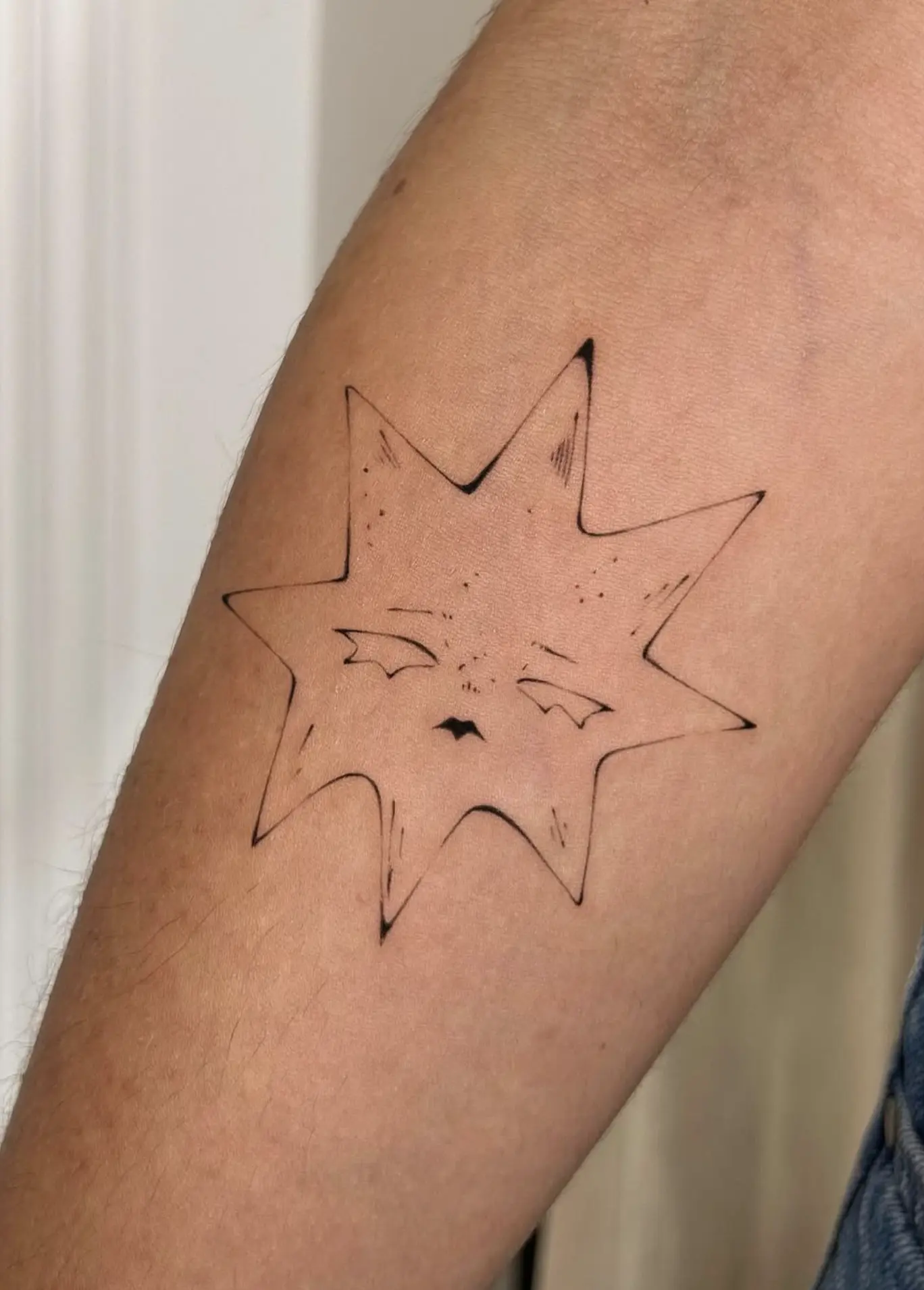 fine line tattoo touch ups